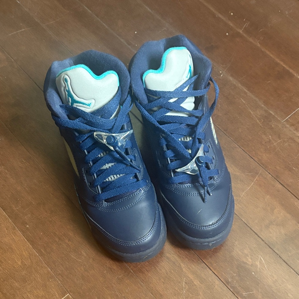 Youth Navy Blue Jordan Sneakers